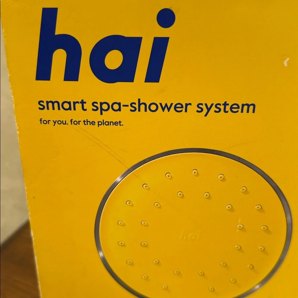 hai Smart shower head Bluetooth/adjustable pressure/hand held water saving head.